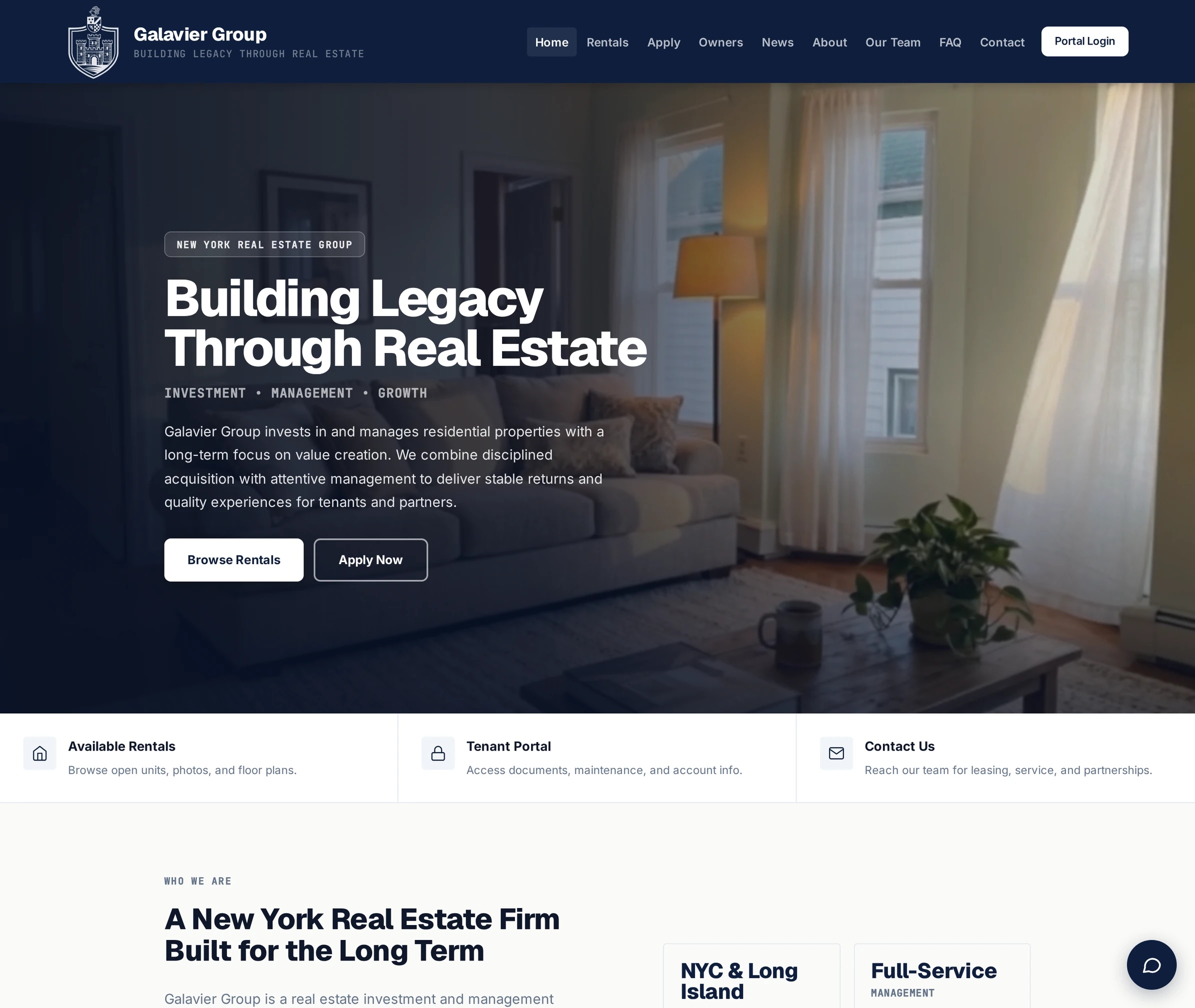 Galavier Group home page